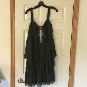 Angie Green flowing Dress  Ladies Large